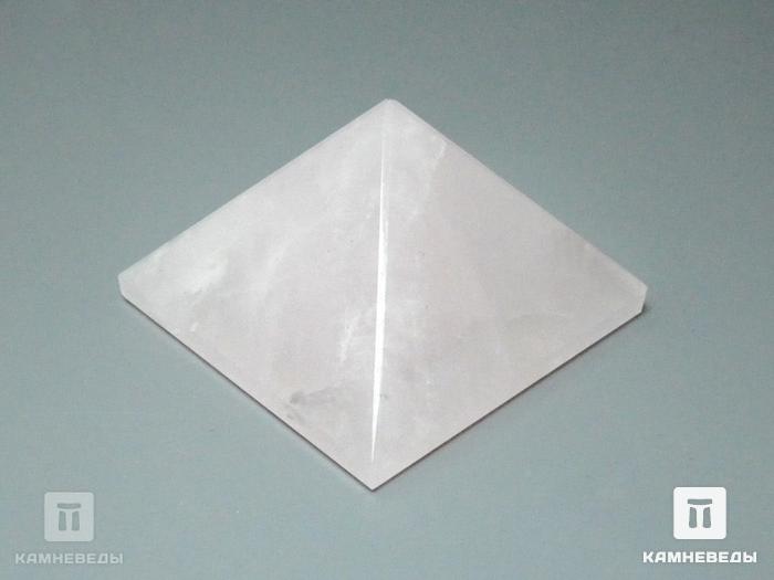 Пирамида из розового кварца, 4х4х2,5 см, 20-14/4, фото 3