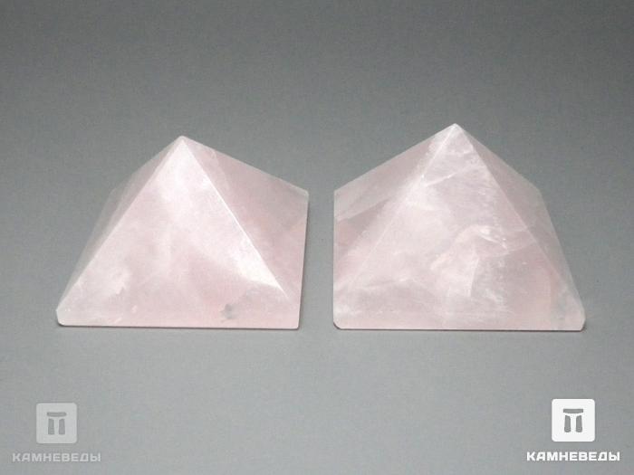 Пирамида из розового кварца, 4х4х2,5 см, 20-14/4, фото 4