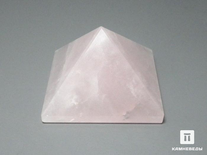 Пирамида из розового кварца, 4х4х2,5 см, 20-14/4, фото 1