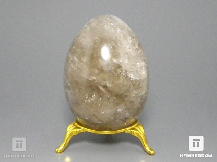Яйцо из раухтопаза (дымчатого кварца), 7,6х5,4 см, 22-74/2, фото 5