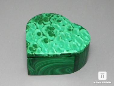 Малахит. Малахитовая шкатулка, 5,9х5,8х2,5 см