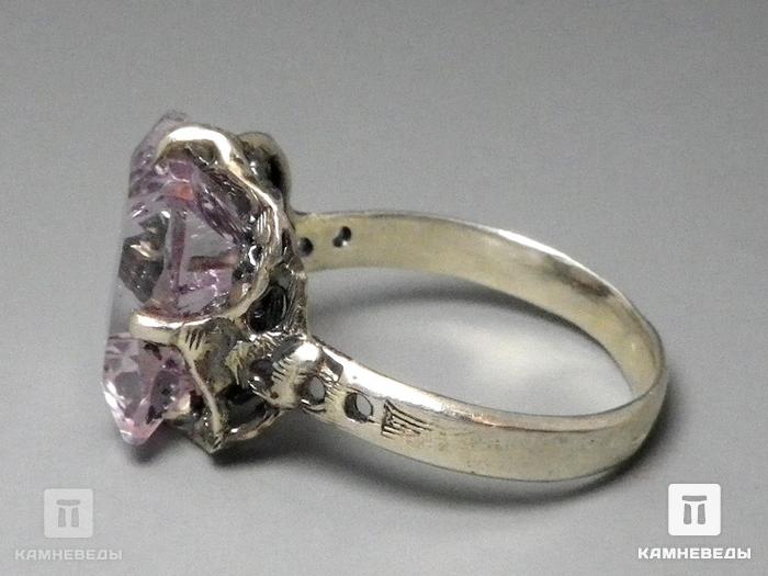 Комплект с аметистом, кольцо и серьги, 45-42/3, фото 5
