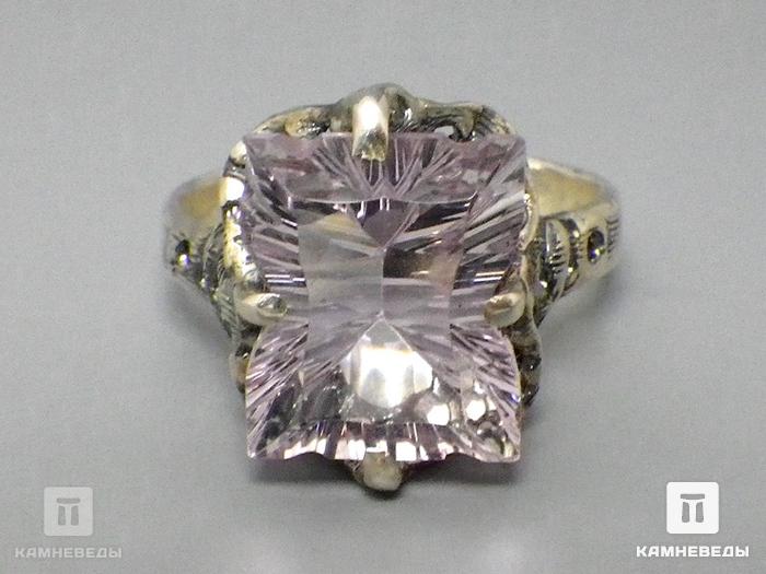 Комплект с аметистом, кольцо и серьги, 45-42/3, фото 6