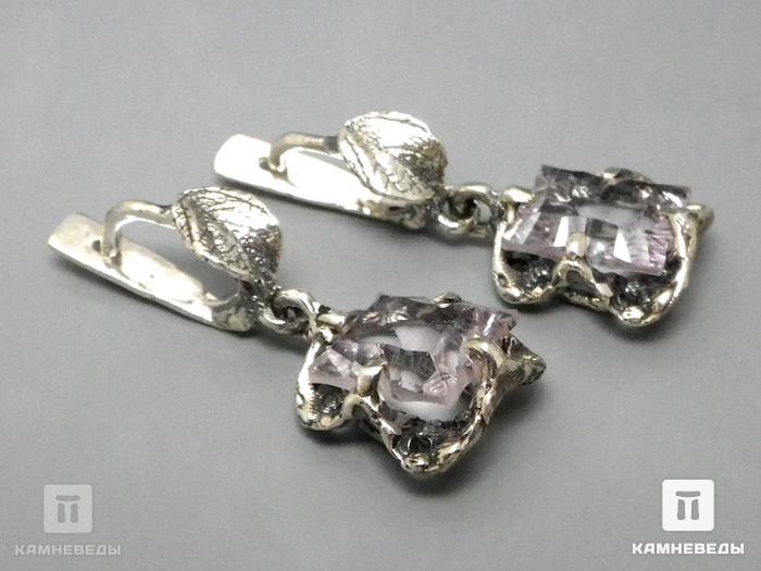 Комплект с аметистом, кольцо и серьги, 45-42/4, фото 3
