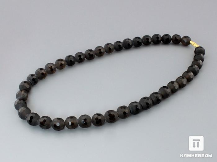 Бусы из раухтопаза (дымчатого кварца), огранка, 46-128, фото 2