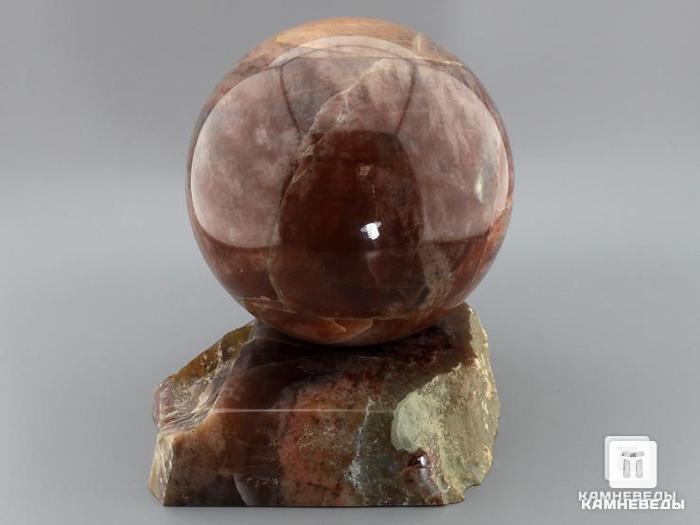 Шар из халцедона на подставке, 147 мм, 21-186/3, фото 2