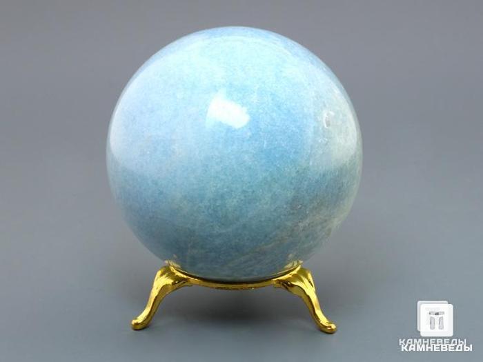 Шар из виолана (голубой диопсид), 76 мм, 21-213, фото 2