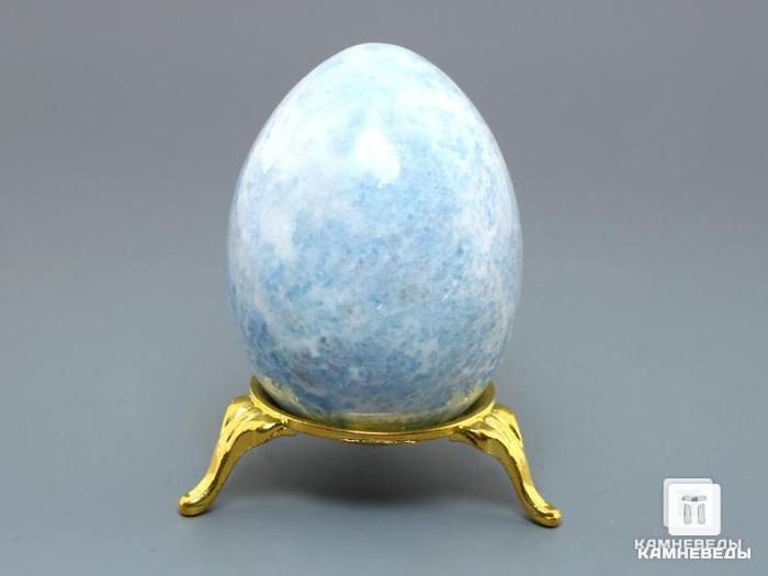 Яйцо из виолана (голубой диопсид), 6,6х4,9 см, 22-90/6, фото 3
