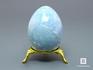 Яйцо из виолана (голубой диопсид), 6,6х4,9 см, 22-90/6, фото 1