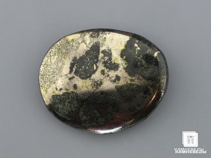 Пентландит, галька полированная 6,4х5,2х1,7 см, 12-205/3, фото 1
