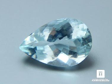 Аквамарин (голубой берилл). Аквамарин, огранка 12х8х5 мм (2,5 ct)