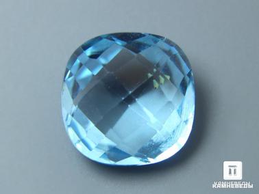Топаз. Топаз голубой, огранка 10х10х5,5 мм (4,8 ct)