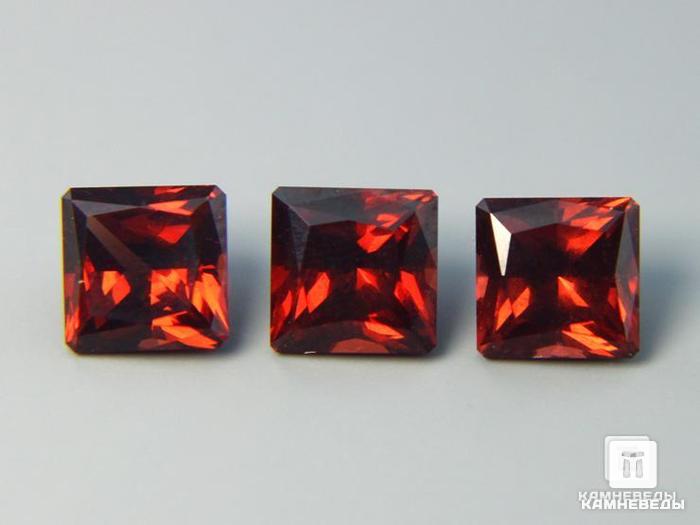 Гранат, огранка 5х5х3,5 мм (0,80 ct), 9-42/38, фото 2