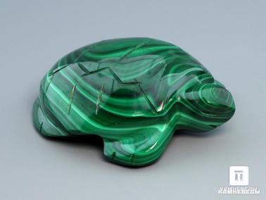 Малахит. Черепаха из малахита, 5,1х3,9х1,6 см