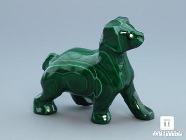 Малахит. Собака из малахита, 5,7х4,8х2,4 см