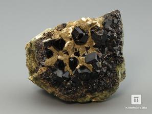 Андрадит, Гранат, Меланит (чёрный гранат). Андрадит (меланит), 4,8х3,9х3 см