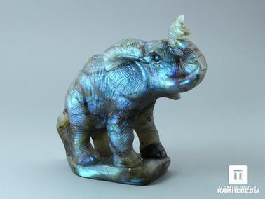 Лабрадор. Слон из лабрадора, 10,1х10х4 см