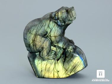 Лабрадор. Медведь из лабрадора, 8,3х6,8х3,7 см