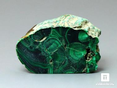 Малахит. Малахит, полированный срез 2,6х1,7х0,8 см