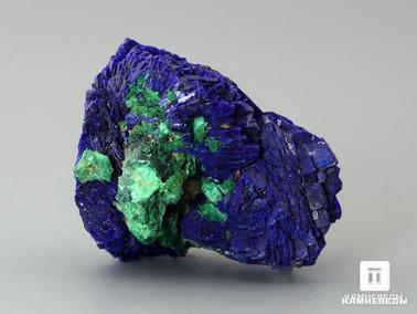 Азурит, Малахит. Азурит с малахитом, 3,2х2,5х1,7 см