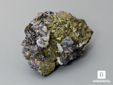 Галенит. Халькопирит с галенитом, 5х3,6х2,7 см