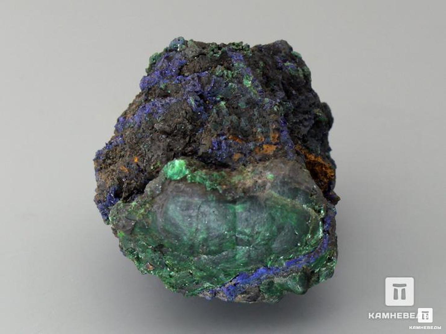 Азурит с малахитом на породе, 5,1х4х3,5 см, 10-94/87, фото 4