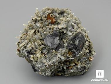 Галенит, Сфалерит, Кварц. Галенит со сфалеритом и кварцем, 9х8х5 см
