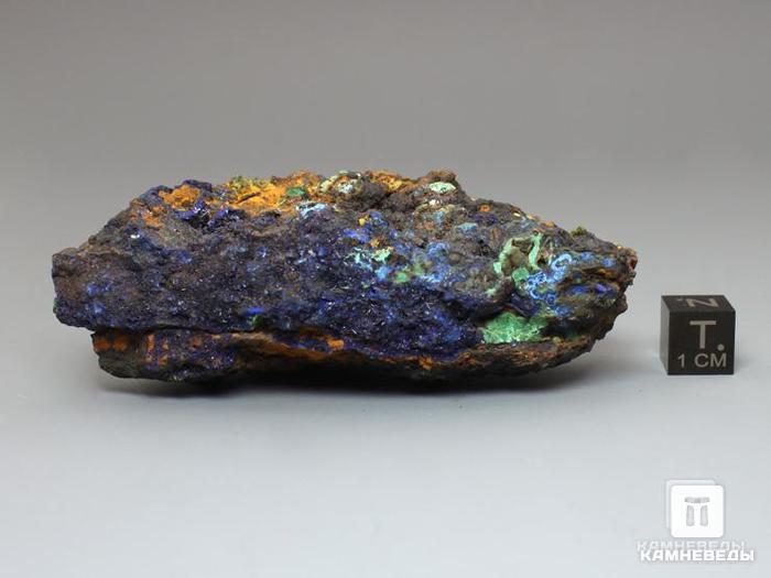 Азурит с малахитом, 8,4х3,4х2,9 см, 10-94/124, фото 2