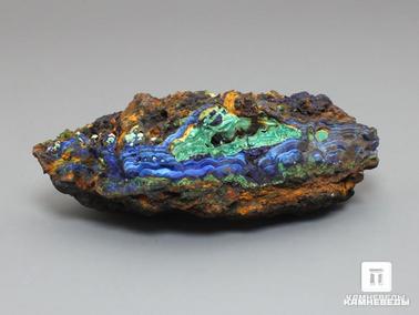 Азурит, Малахит. Азурит с малахитом, 8,4х3,4х2,9 см