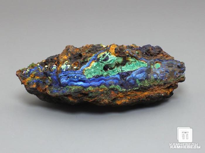 Азурит с малахитом, 8,4х3,4х2,9 см, 10-94/124, фото 1