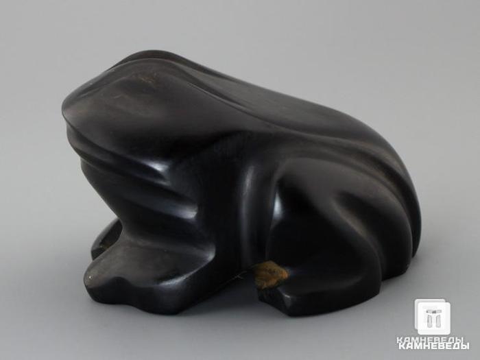Лягушка из гагата, 6,5х5,7х4 см, 23-108/1, фото 3