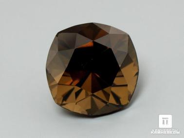 Дымчатый кварц, Раухтопаз. Раухтопаз (дымчатый кварц), огранка 16х16х13 мм (17,25 ct)
