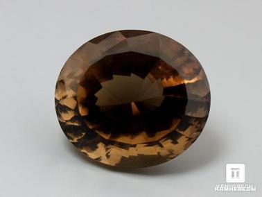 Дымчатый кварц, Раухтопаз. Раухтопаз (дымчатый кварц), огранка 23х20,5х16 мм (41,1 ct)