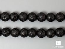 Бусины из пемзы (лавы),4 7 шт. на нитке, 8-9 мм