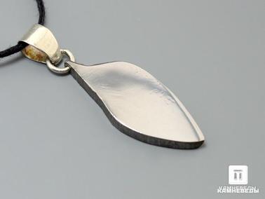 Метеориты. Кулон из метеорита Чинге, 3,3х1,2х0,2 см