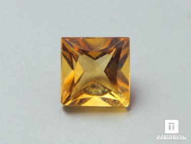 Цитрин. Цитрин, огранка 4х4х3 мм (0,32 ct)