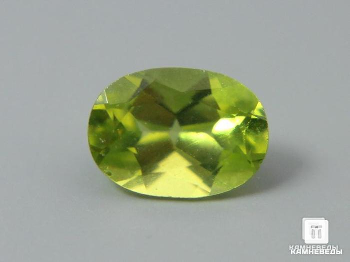 Хризолит (оливин), огранка 7х5х3 мм (0,83 ct), 9-8/19, фото 1