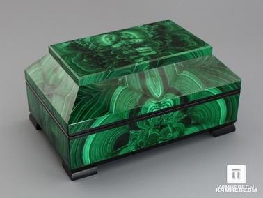 Малахит. Малахитовая шкатулка, 11,9х8х6 см