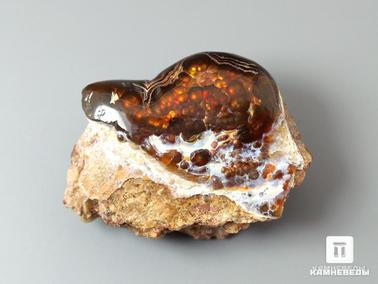 Агат, Агат огненный. Агат огненный, 3х2,2х1,4 см