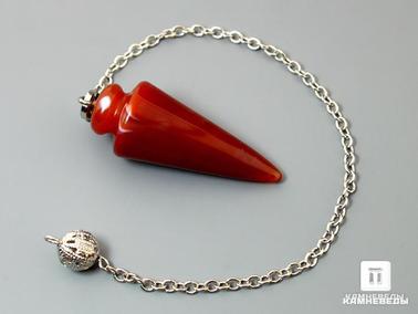 Сердолик. Маятник из сердолика биолокационный, 4х1,6 см