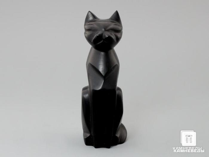 Кошка из гагата, 10,3х4,4х3,5 см, 23-106/3, фото 2