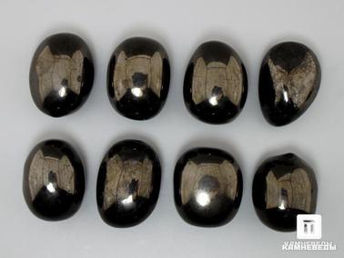 Гагат. Гагат, галтовка 3 см