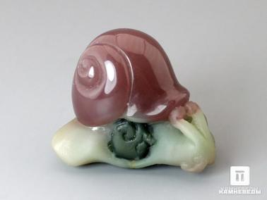 Халцедон. Улитка из халцедона, 3,4х2,7х2 см