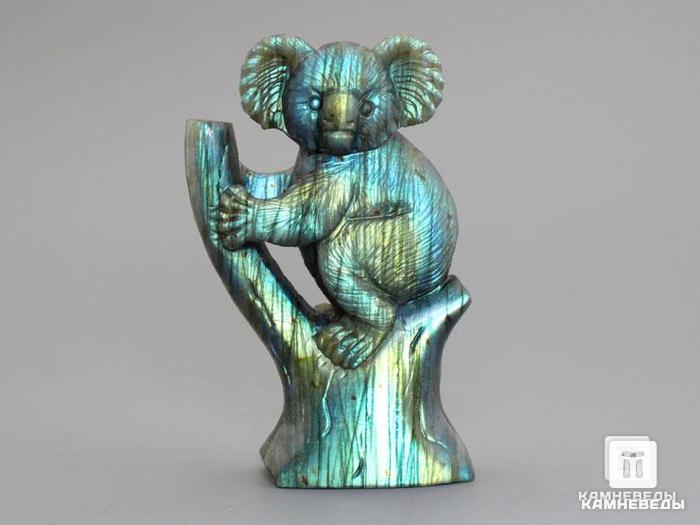Коала из лабрадора, 9,2х5,8х2,4 см, 23-185/1, фото 1
