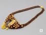 Ожерелье с янтарем и симбирцитом, 46-88/119, фото 2