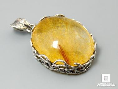 Волосатик. Кулон с волосатиком, 4х2,9х1,4 см