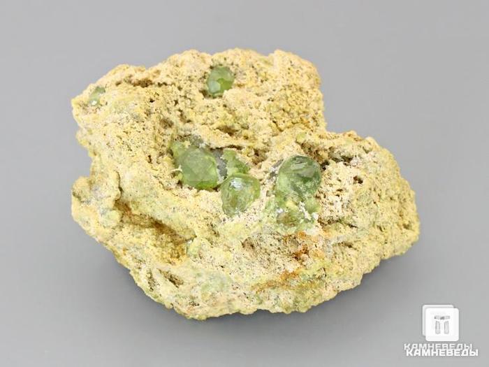 Демантоид, кристаллы на породе 5,8х4,5х3 см, 10-247/6, фото 1