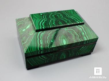 Малахит. Малахитовая шкатулка, 11,6х8х6 см
