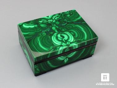 Малахит. Малахитовая шкатулка, 7,4х5,3х3,3 см