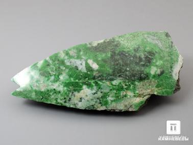 Жадеит. Жадеит, полированный срез 11,6х5,4х2 см